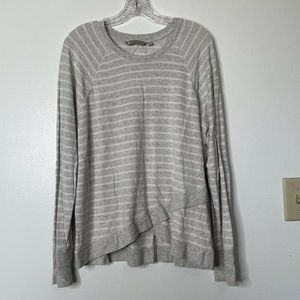 Athleta Gray Striped Sweater